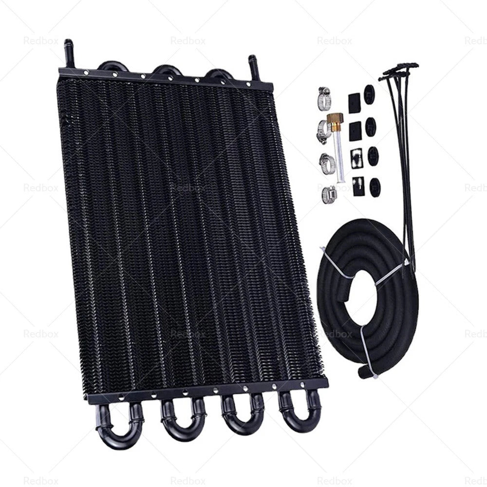 8 Row Remote Transmission Oil Cooler Radiator Kit for Manual to Automatic Cars
