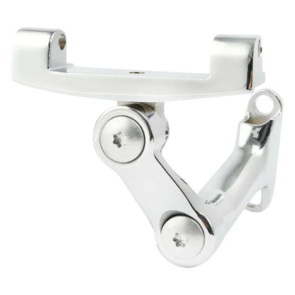 Chrome/Blk Passenger Adjustable Footboard Mount for Harley Touring (1993-2025)