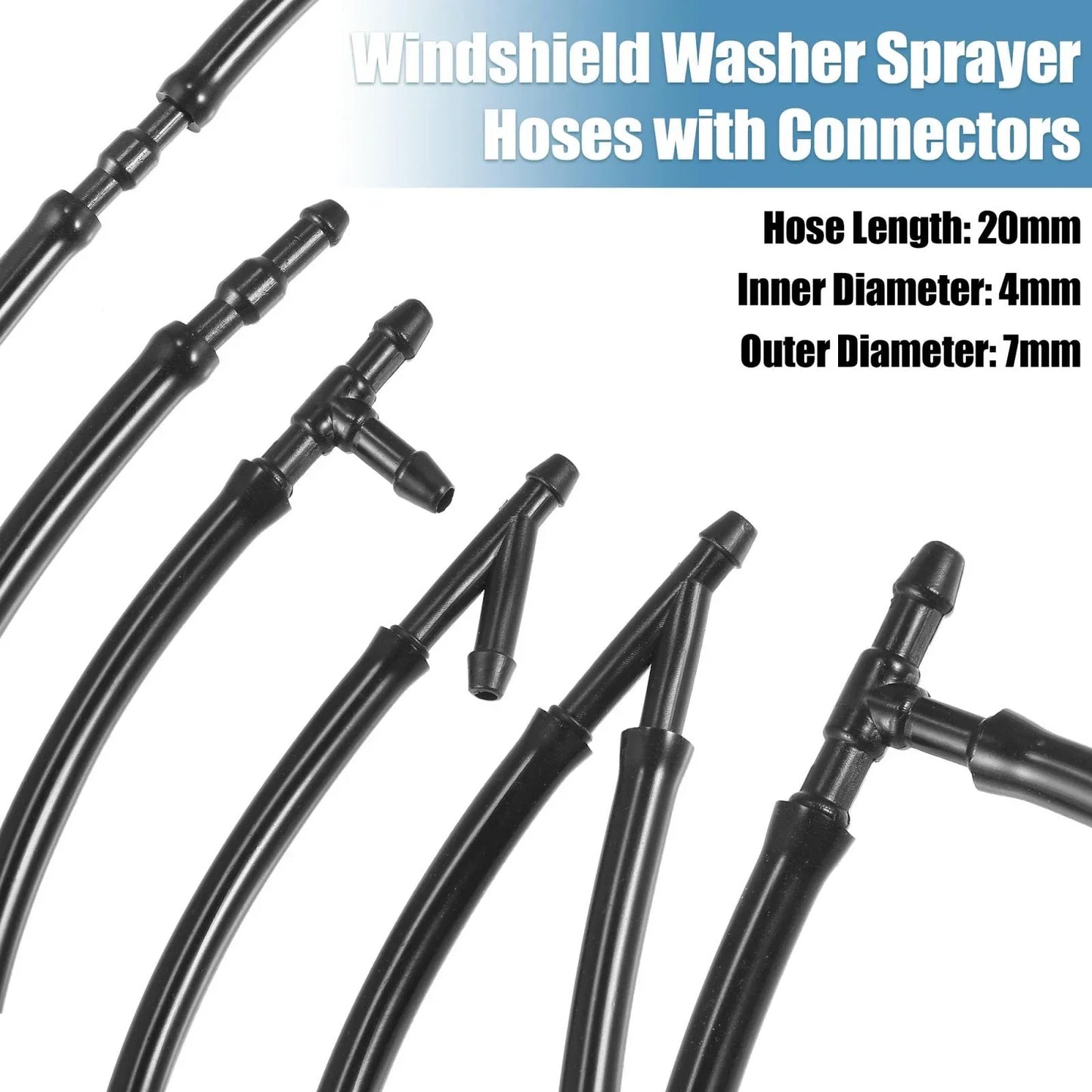 Windshield Washer Nozzle Set for Honda Pilot (2009-2015) 2 x Black