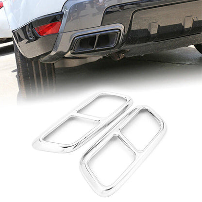 Muffler Pipe Cover Trim Silver for Land Rover Range Rover Sport (2018-2019)