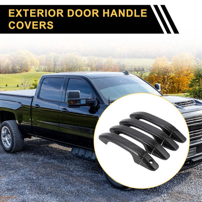 4pcs Exterior Door Handle Covers for Chevrolet Silverado 1500 (2014-2018)