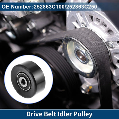 Drive Belt Idler Pulley for Hyundai Santa Fe (2007-2018) 1 x Piece