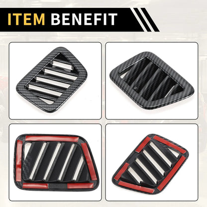 Dashboard Air Vent AC Outlet Cover for Chevy Colorado (2023-2024) Carbon Fiber