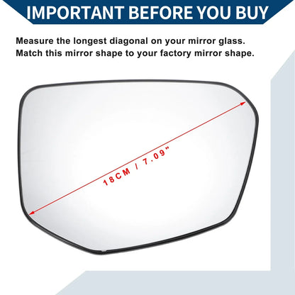 Heated Right Side Mirror Glass for Honda Civic (2016-2021)