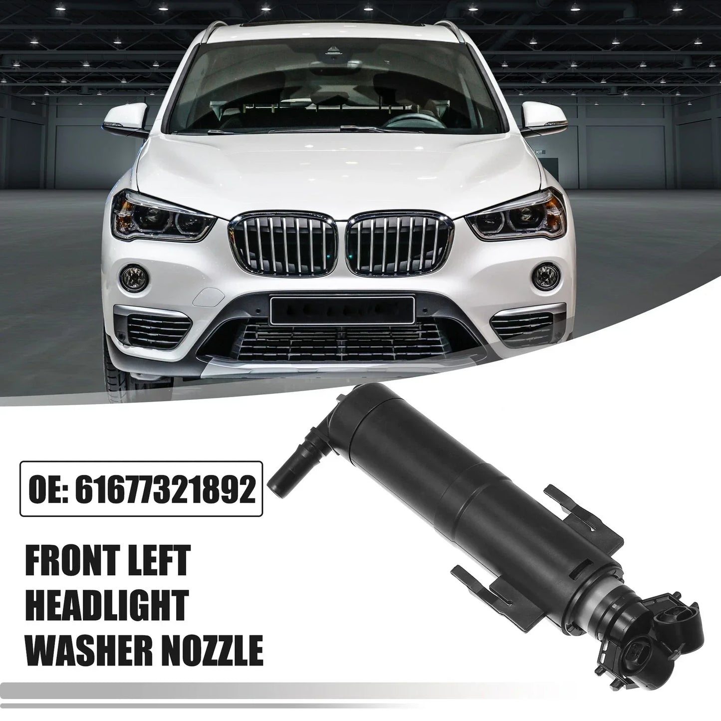 Front Right Auto Headlight Washer Nozzle for BMW X1 (2013-2015)