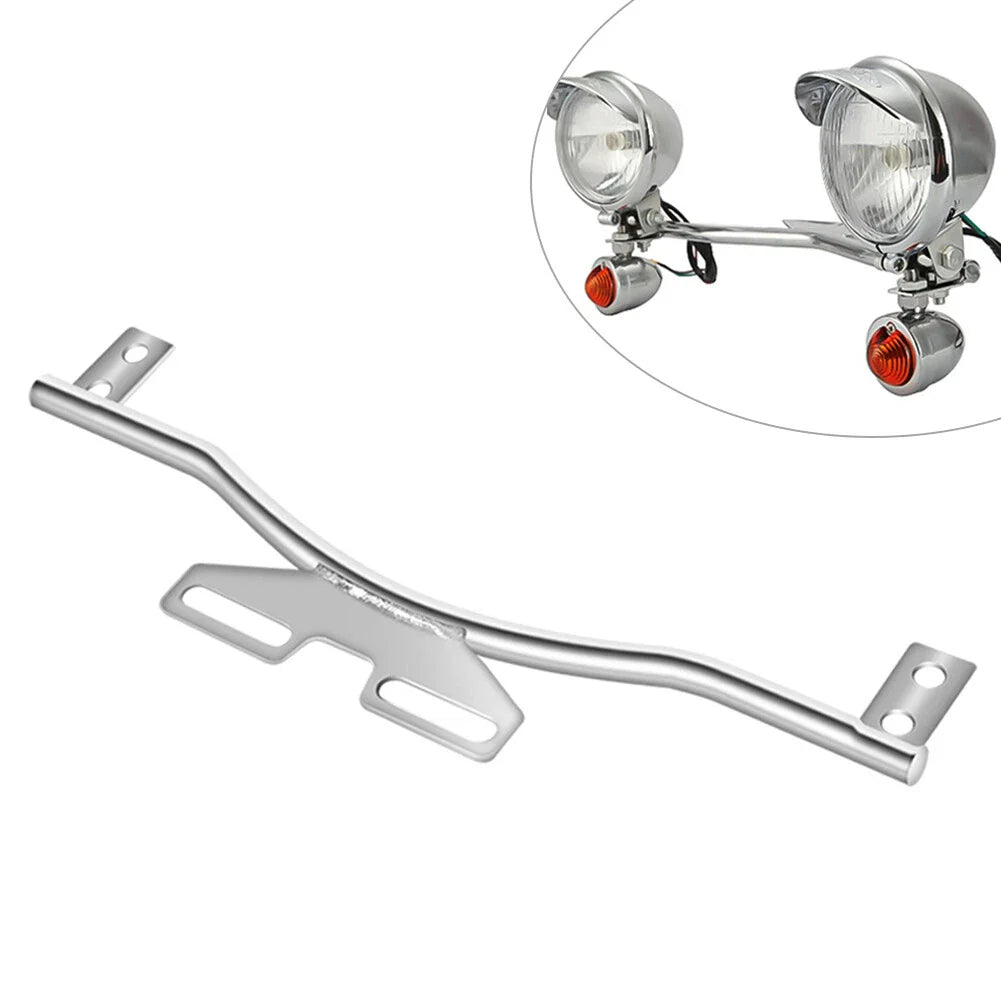 Fog Passing Turn Signal Light Bar Mount Bracket for Motorcycle Custom