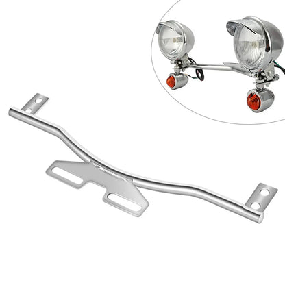 Fog Passing Turn Signal Light Bar Mount Bracket for Motorcycle Custom