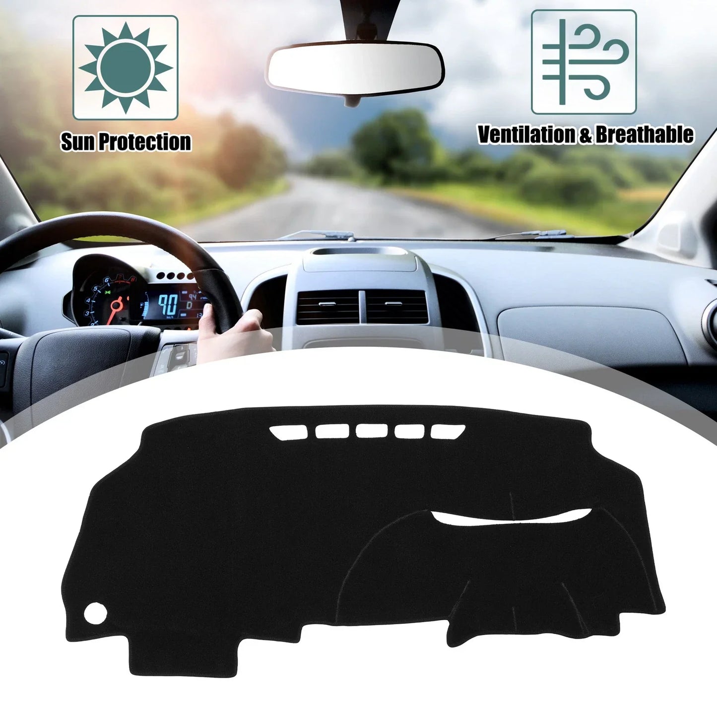 Dashboard Cover for Honda Civic 2006-2011 - Polyester Silicone