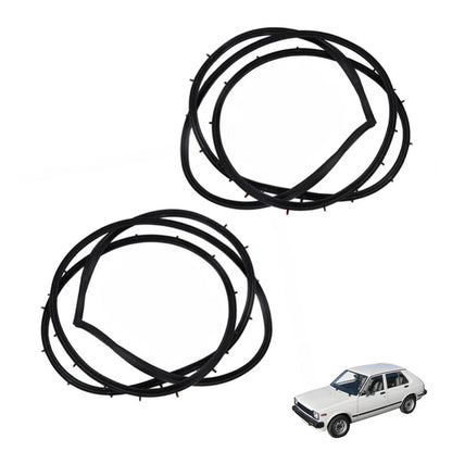 Door Rubber Seal Rear Pair Fits Toyota Starlet KP60 KP61 Sedan 4D 1978-84 D06