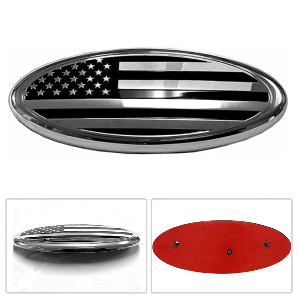 US Flag Oval Emblem Badge /239cm Front Grill Tailgate for Ford F150/F350