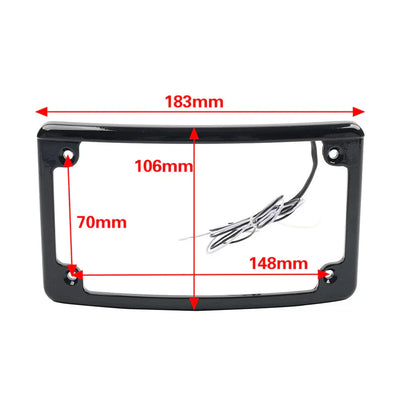 Rear License Plate Frame Bracket with Light for Harley Touring Glide (2009-2023)
