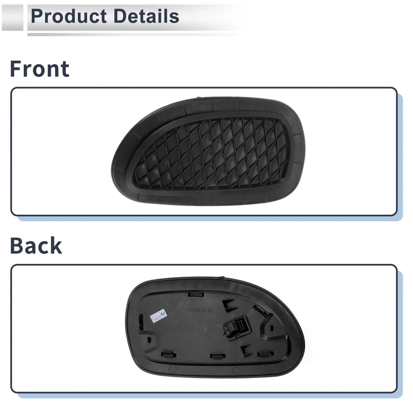 Front Left Fog Light Grill for Mercedes Benz GLA220 (2018-2020)