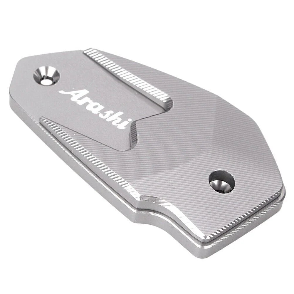Gray CNC Front Brake Fluid Reservoir Cover for Kawasaki Z800 (2013-2016)