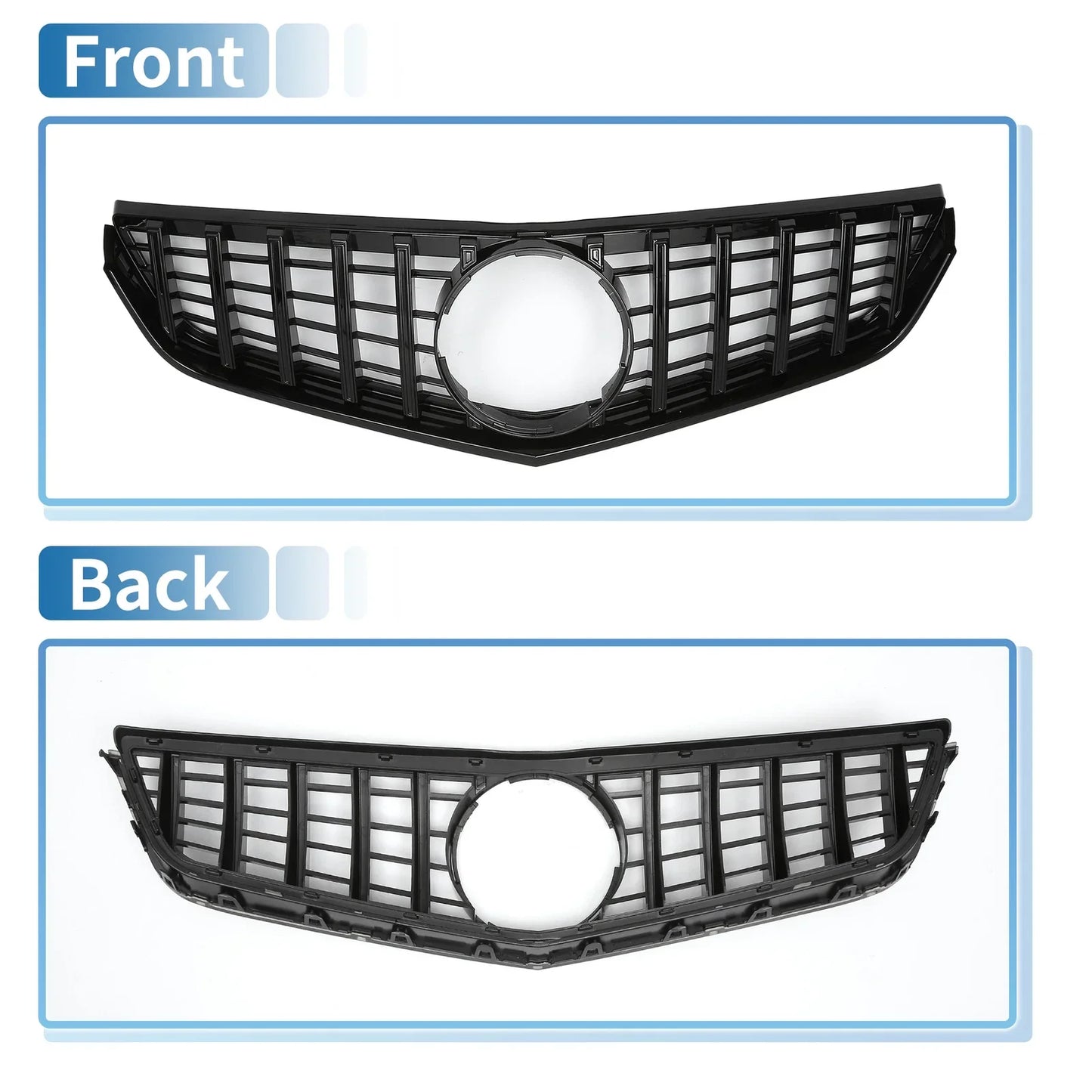 Front Upper Bumper Grille for Mercedes-Benz E250 (2011-2013) Black