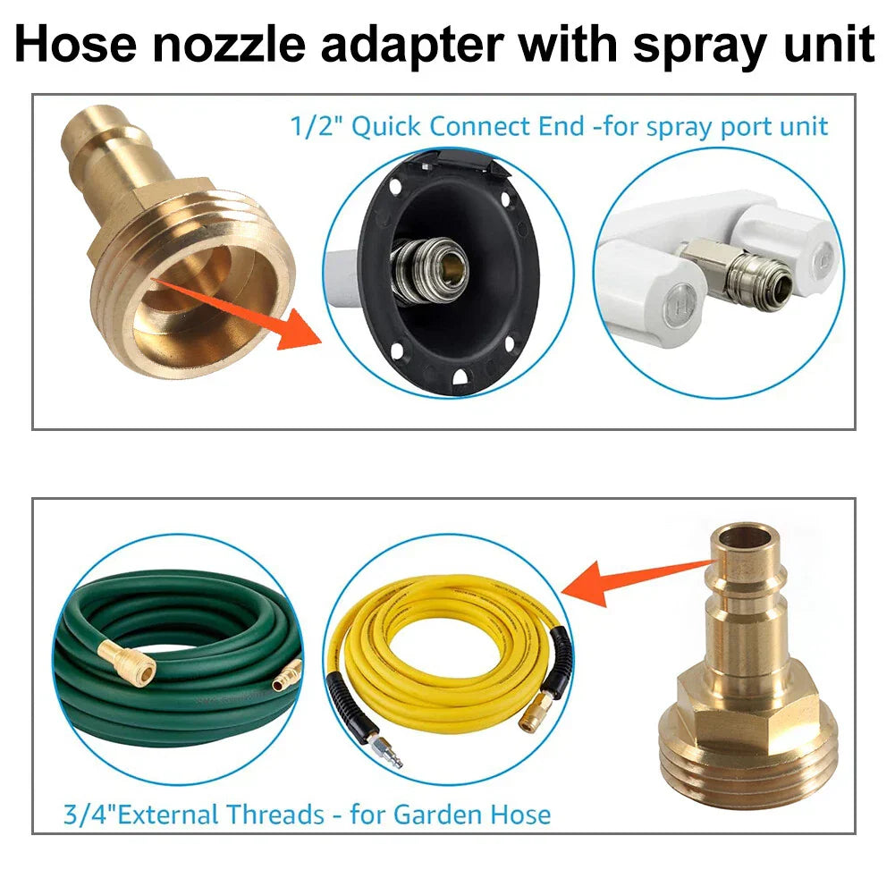 Quick Connect Garden Hose Adapter for Spray-Away Spray Port (2017-2023)