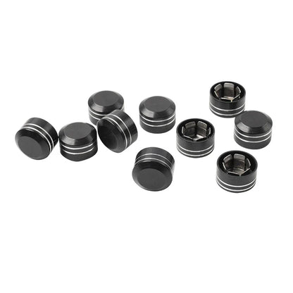 10 x CNC 11mm-14.6mm Engine Bolt Topper Caps for Harley Dyna Softail (2006-2023)