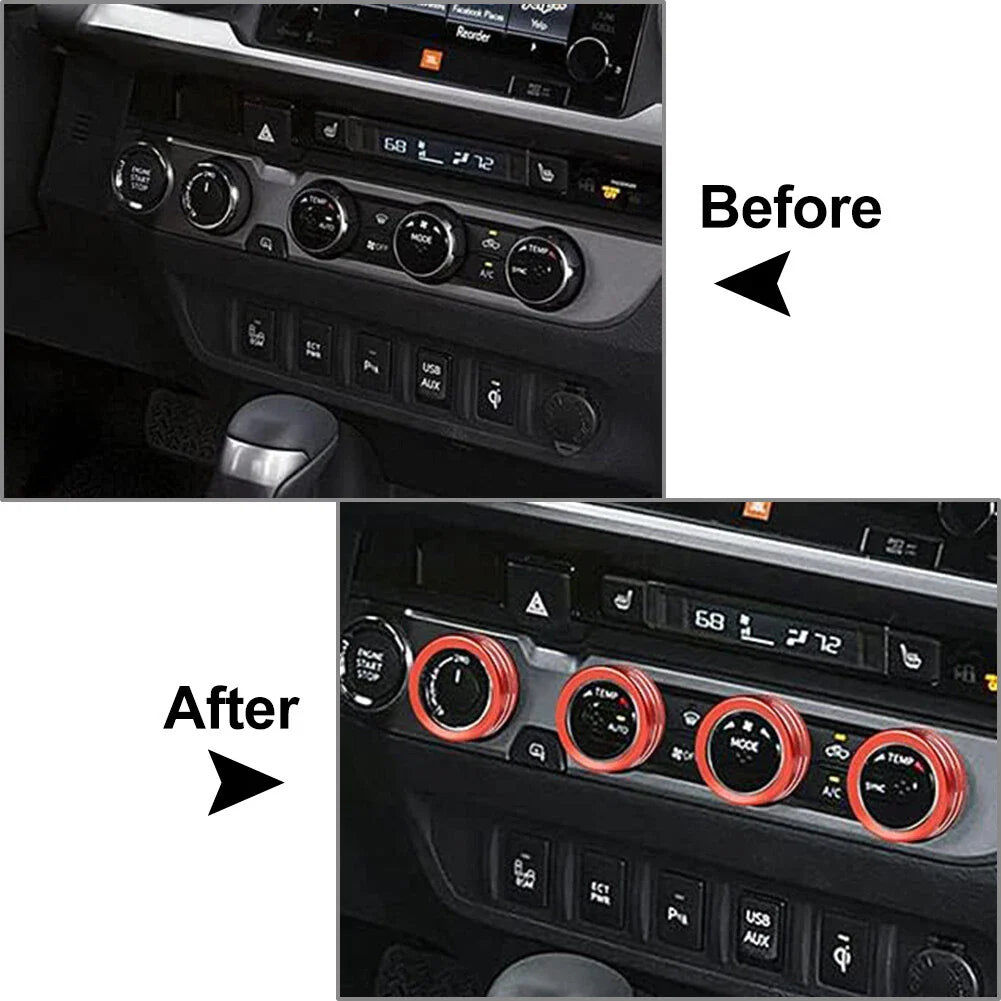 AC Climate Control Ring Knob Trim for Toyota Tacoma (2016-2023)