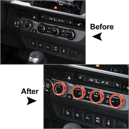 AC Climate Control Ring Knob Trim for Toyota Tacoma (2016-2023)