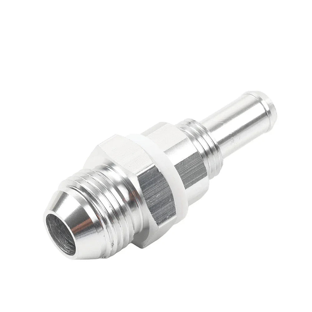 8AN Male Flare Bulkhead to 3/8" Hose Barb Fuel Tank Fitting for Universal (N/A)