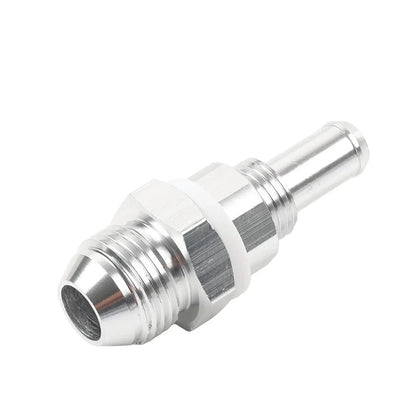 8AN Male Flare Bulkhead to 3/8" Hose Barb Fuel Tank Fitting for Universal (N/A)