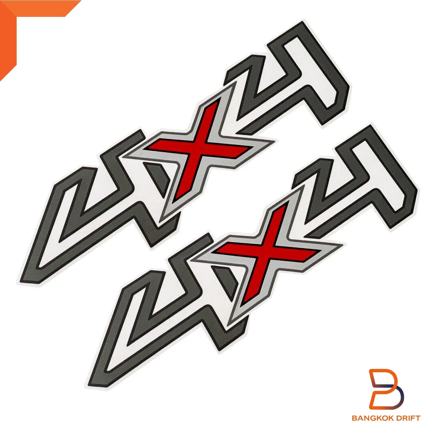 4x4 Side Cabin Rear Body Decal Sticker for Ford Ranger PX2 Wildtrak (2015-2018)