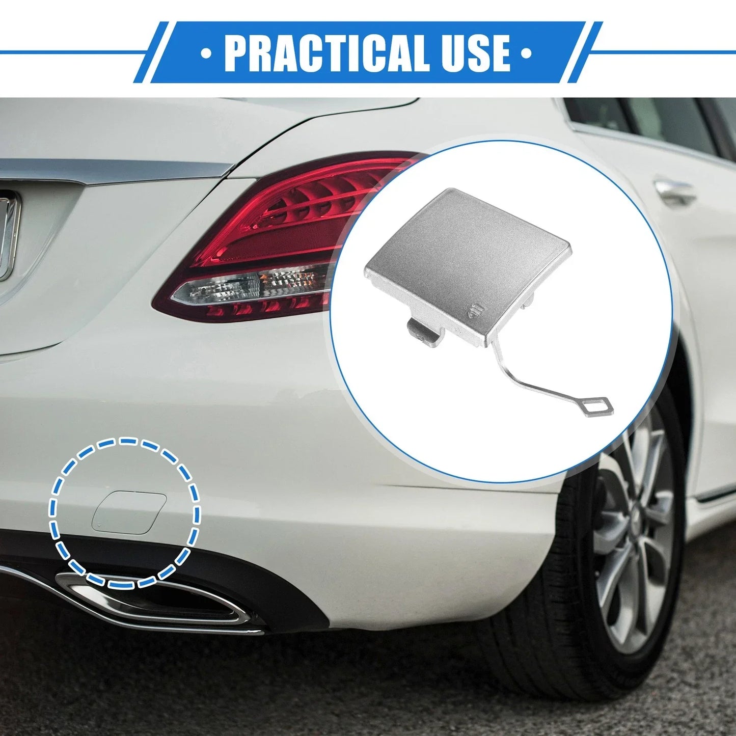 Rear Bumper Tow Hook Eye Hole Cover for Mercedes-Benz R350 (2011-2012)