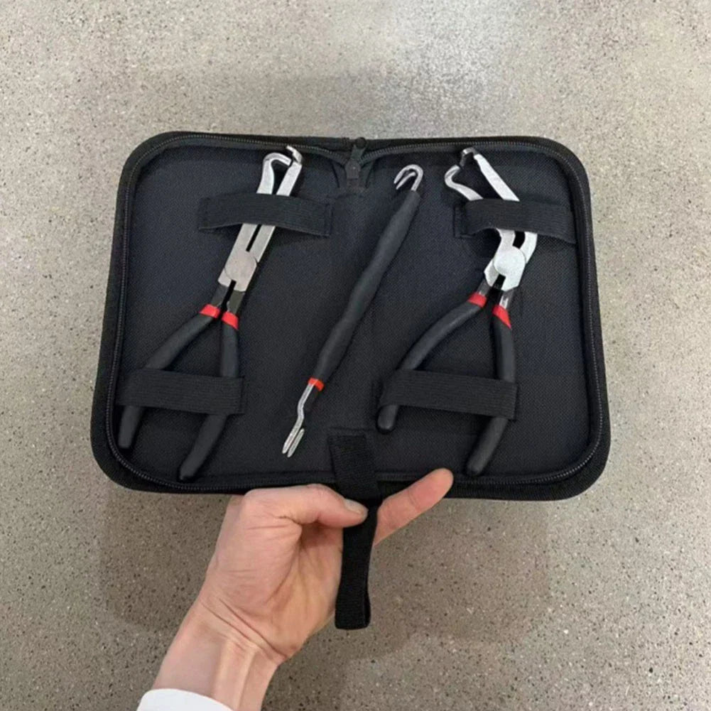 3 x Pliers Set for Automotive Electrical and Fuel Line Disconnecting