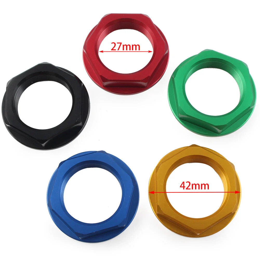 36mm Motorcycle Triple Tree Stem Yoke Center Hole Nut for Black