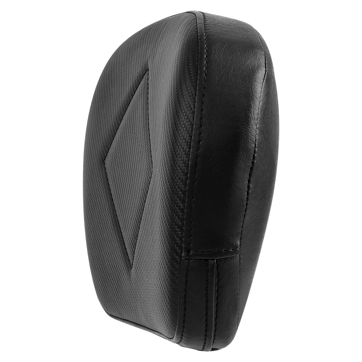Black Rear Passenger Backrest Pad for Harley Street Electra Road King Glide
