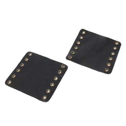 Leather Hand Grips Covers for Harley Cafe Racer (Fits Various Models)