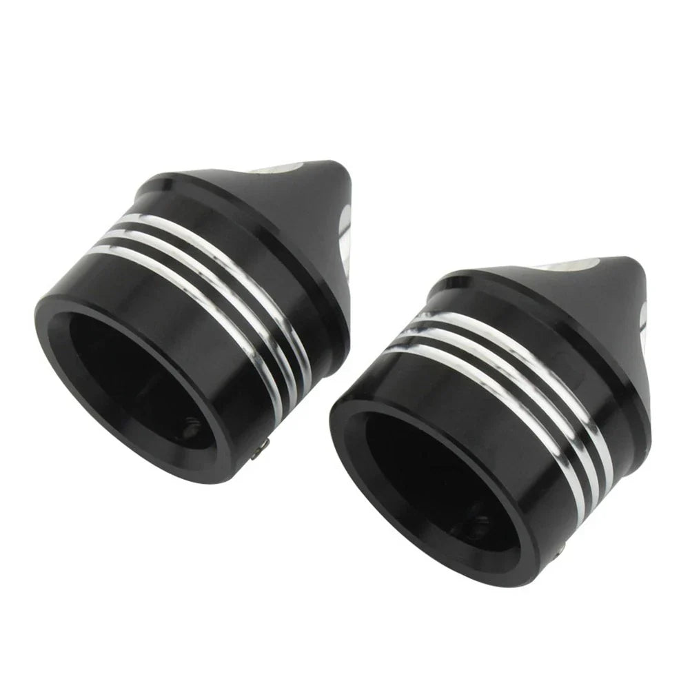 Front Wheel Axle Nut Covers for Harley Touring Road Glide Dyna Softail