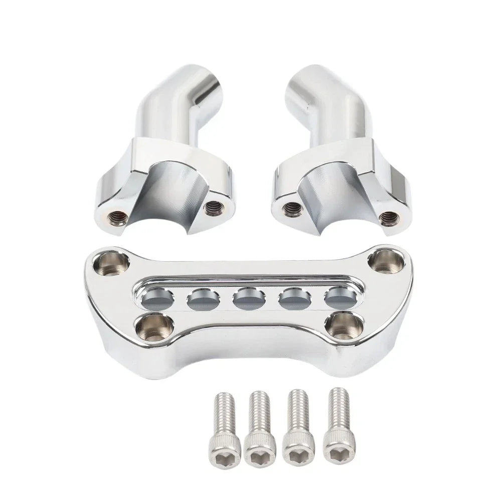 3.5" Handlebar Riser & Top Clamp CNC for Harley Dyna Softail Sportster XL