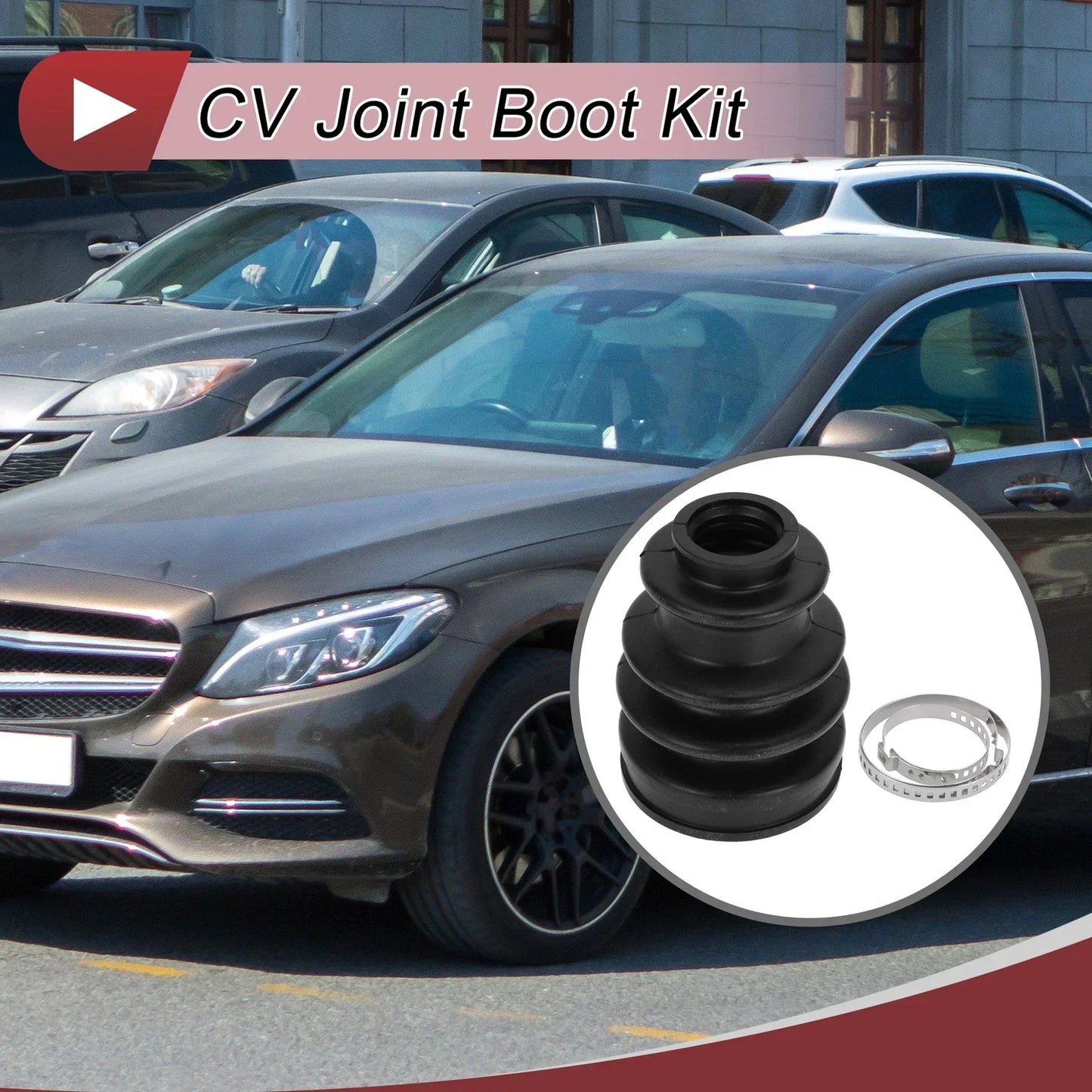 Outer CV Joint Boot Kit w/ Clamps for Mercedes-Benz C350 (2006-2015)