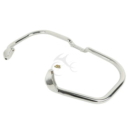 Chrome/Black Engine Guard Crash Bar for Indian Chieftain Roadmaster (2014-2025)