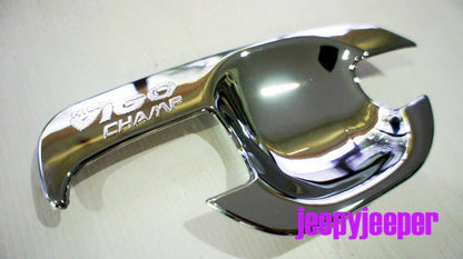 Chrome Door Handle Cover Insert Bowl Trim for Toyota Hilux MK7 Vigo Champ (2005-2015)