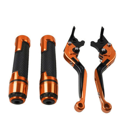 Orange Brake Clutch Lever Handlebar Grip Set for Yamaha FJR XJR 1300 (2001-2023)