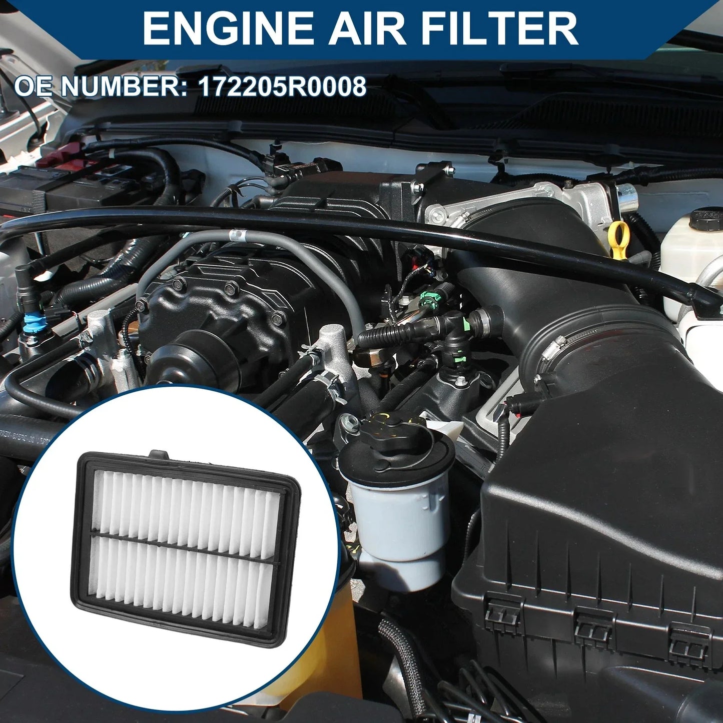 Car Engine Air Filter for Honda Fit 1.5L (2015-2020) - 1 x High-Quality Filter