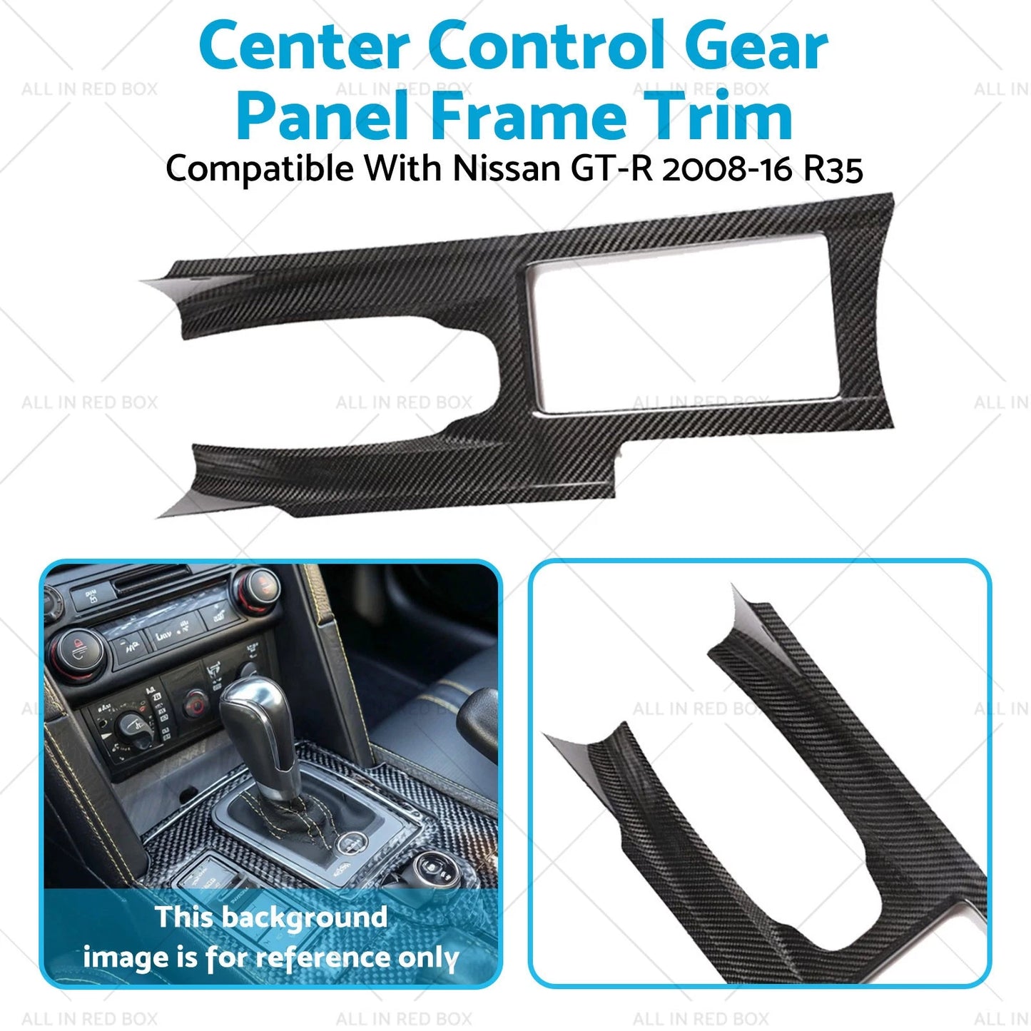 Carbon Fiber Center Control Gear Panel Trim for GTR 2008-2016 R35