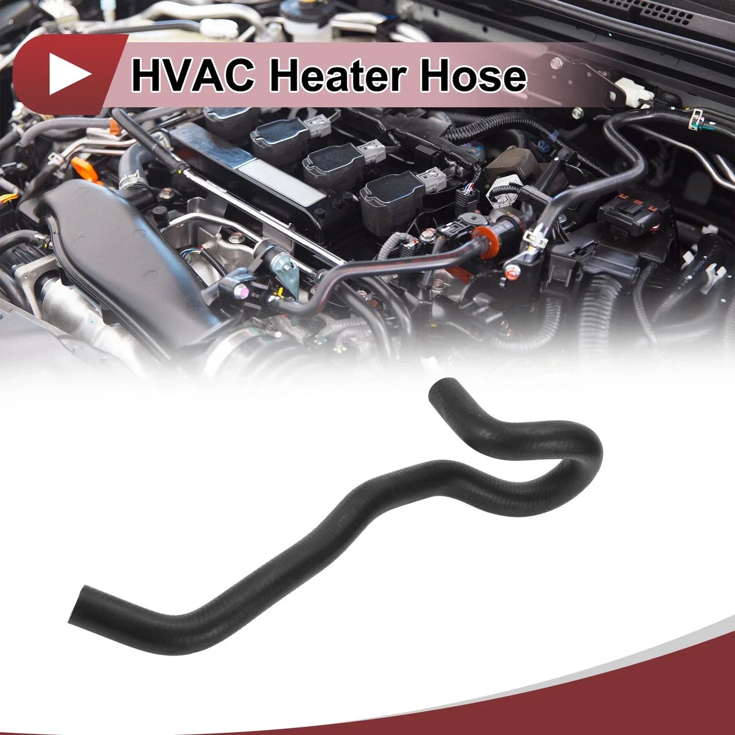 Heater Hose for Honda Accord 2.3L (1998-2002) Rubber Black 1 x Piece