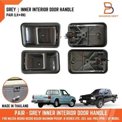 Grey Inner Door Handle for Mazda B-Series Bravo UF 323 626 (1994-2006)