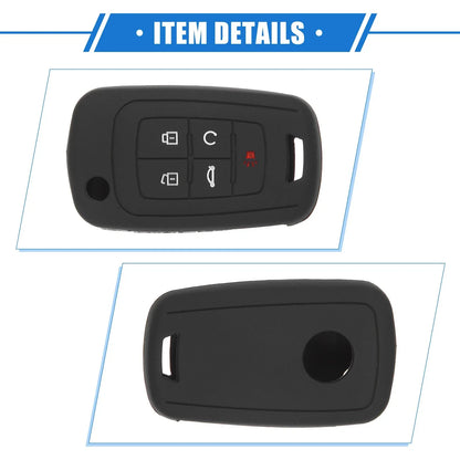 2 x 5 Button Smart Remote Key Shell for Chevrolet Camaro (2010-2019) Black