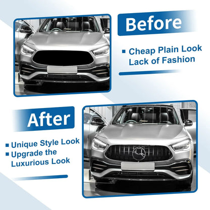 Front Bumper Grille for Mercedes-Benz GLA-Class AMG Body Styling Black