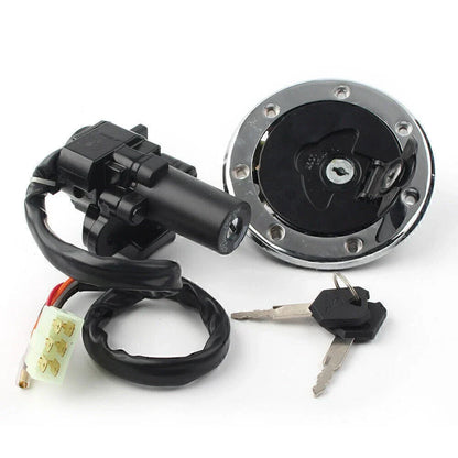Ignition Switch Lock Fuel Gas Cap Key Set for Kawasaki ZX7R ZX9R ZXR750 (1996-2003)