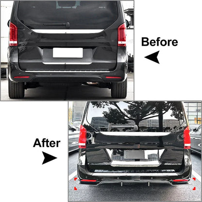 Rear Bumper Splitter Spoiler Lip for Mercedes V Class V260 W447 (2018-2023)