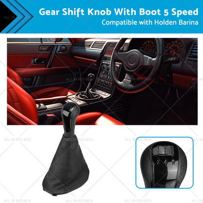 5 Speed Gear Boot & Shift Knob for Holden Barina Spark (M300) (2011-2015)