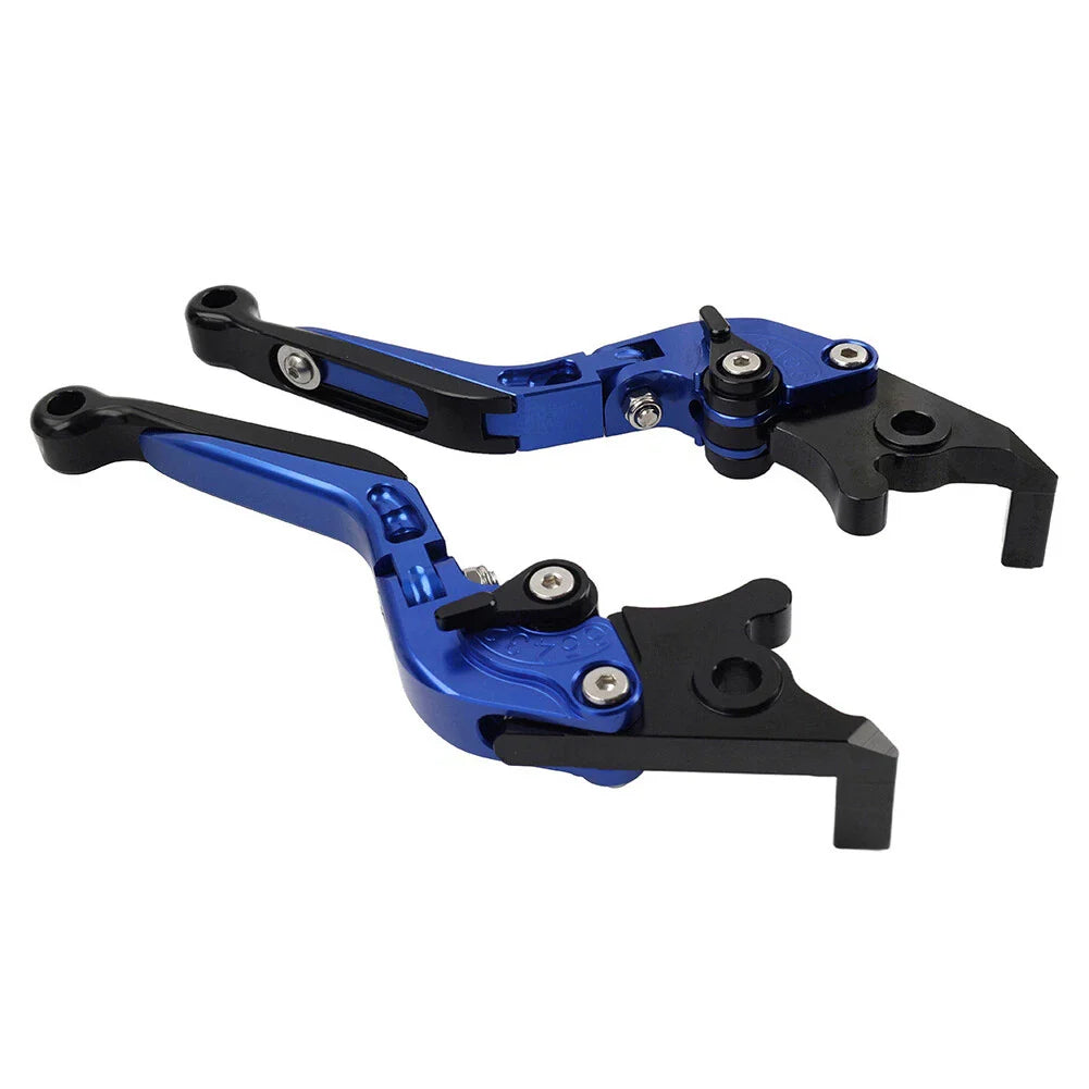 Blue Extendable Brake Clutch Levers for Kawasaki ZX1400 ZX14R ZZR1400 (06-17)