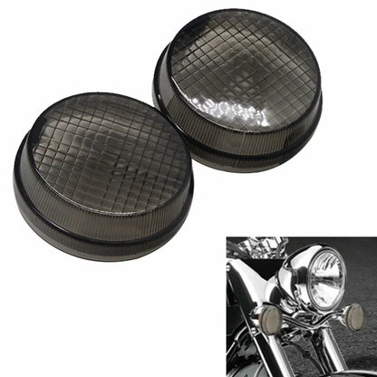2.75" Turn Signal Light Lens Covers for Kawasaki Vulcan 1600 Classic/Nomad