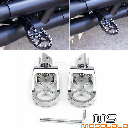 Motorcycle MX Foot Pegs for Harley FLDE FLFB FLHC FLSB FLSL FXBB FXLRS (2023)