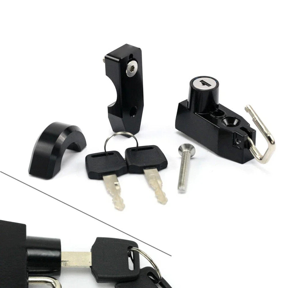 25mm CNC Handlebar Helmet Lock w/Keys for HARLEY-DAVIDSON XL 883 1200