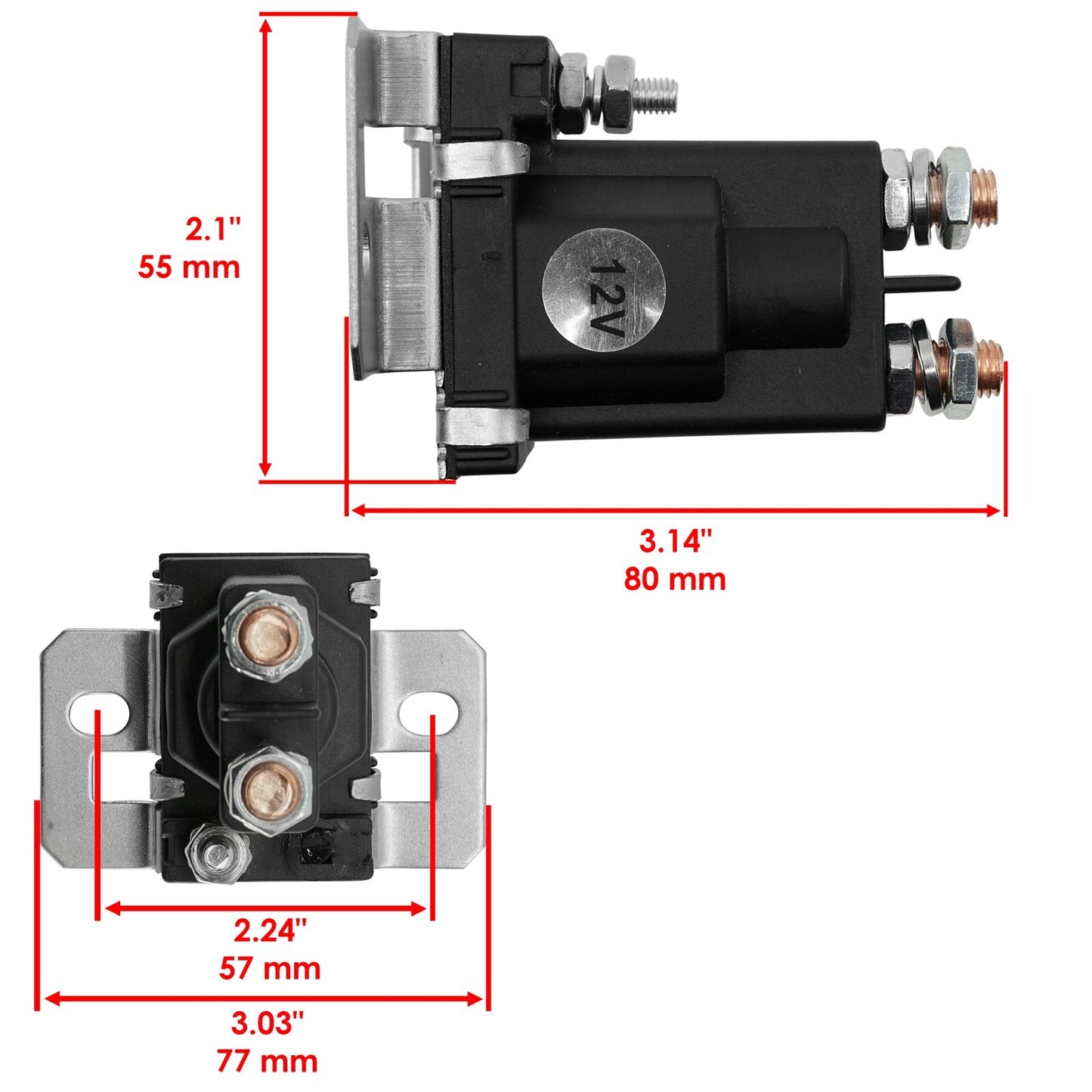 Caltric Starter Solenoid Replacement for John Deere 7500 (2010–2010)